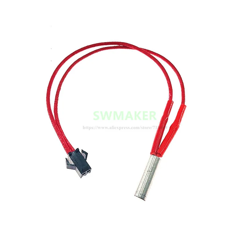 SWMAKER 1 м нагреватель картриджа с клеммой 12 В 24 в 40 Вт Красный трубки 6*20 мм для TEVO или