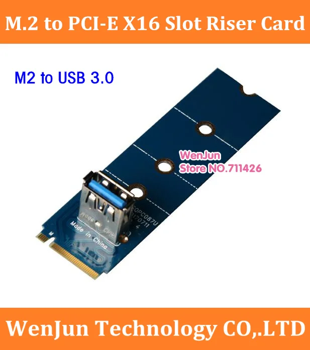 NGFF M.2 к PCI E X16 слот Riser Card M2 USB 3 0 Pcie адаптер удлинитель IDE/PCI 6pin мультипликатор 50 шт.