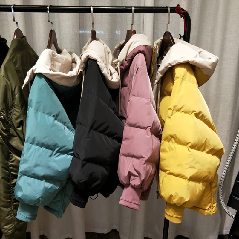 Женский пуховик ftaylor белый с капюшоном теплая зимняя верхняя одежда 2020|Женские