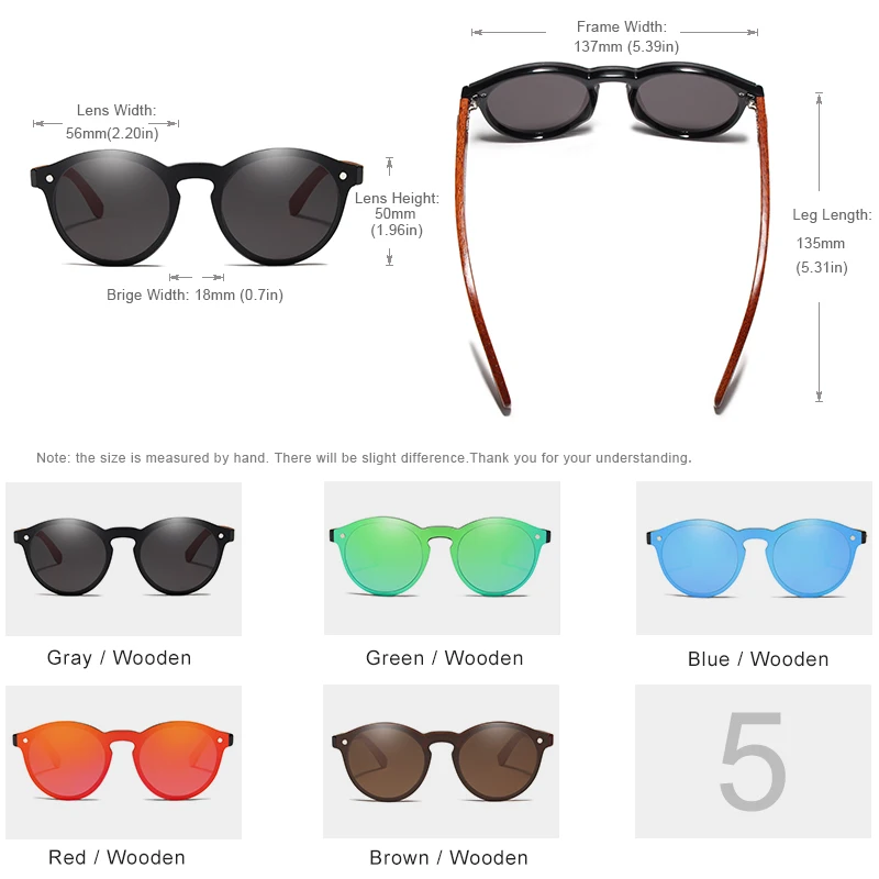 KINGSEVEN Natural Handmade Wood Sunglasses UV400 Men Sun Glasses Women Brand Design Original Rosewood Eyewear Oculo