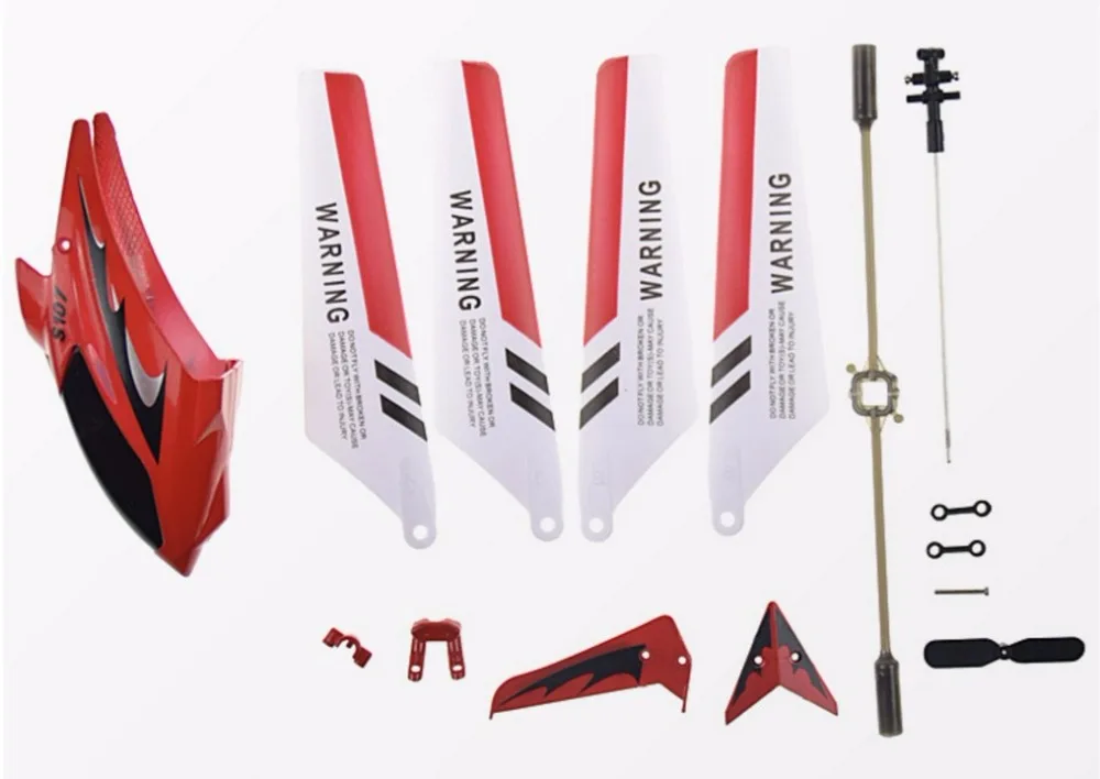 15 шт. как показано красная головка вала стержня основного лезвия пропеллеры