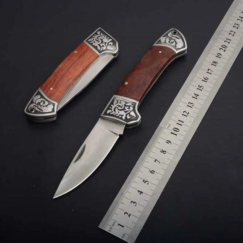 Hysenss тактический складной нож лезвие из нержавеющей стали деревянная ручка