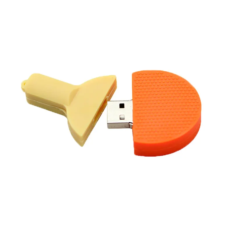 Флеш-накопитель с мультяшными шариками для пинг-понга, Usb ручка, 8 ГБ, 16 ГБ, 32 ГБ, 64 ГБ, Usb флеш-накопитель, ракетка для настольного тенниса, Usb карта памяти для хранения