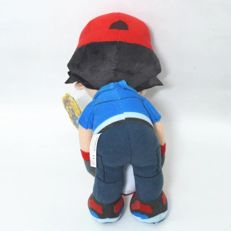 Anime Satoshi Ash Ketchum 30CM Plush Toys Cartoon Soft Stuffed Dolls Children Birthday Gift Free Shipping | Игрушки и хобби