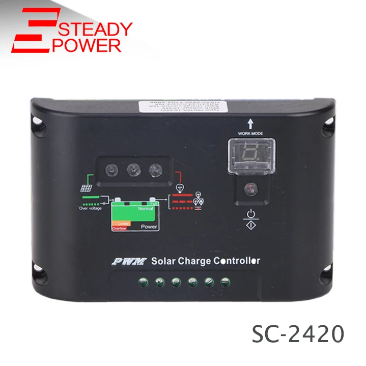 SC2420 контроллер солнечного заряда 5A 10A 15A 20A 12В/24В для использования системы