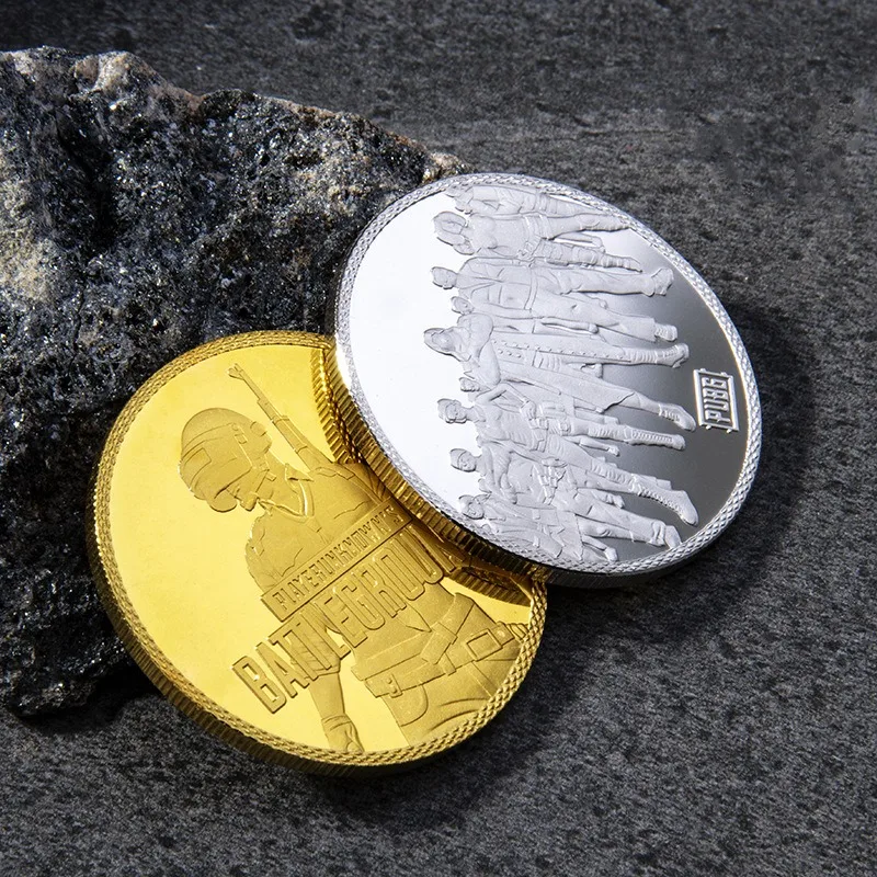 Игра PUBG Coin cosplay Реквизит Золото Серебро памятная монета реквизит аксессуары PLAYERUNKNOWN'S BATTLEGROUNDS