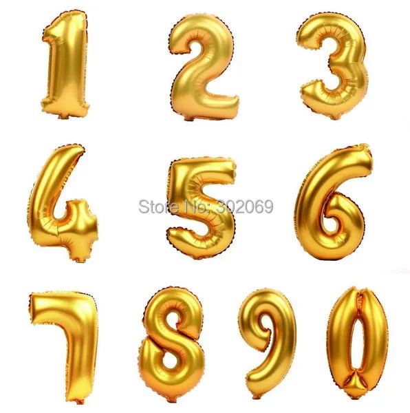 Новейшая модель Цифры &quotдля детей от 0 до 9&quot Новогодние воздушные шары для