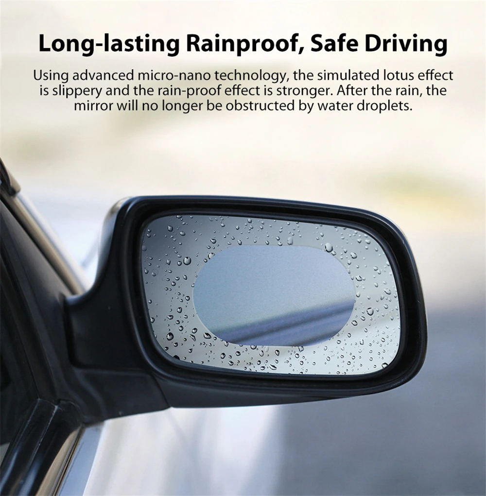 Original Xiaomi Mijia Guildford Car Rearview Mirror Protective Film Rainproof Anti Fog Protector Membrane waterproof stick