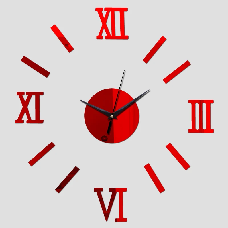 2016 новые часы настоящее зеркало акриловое использование в рукоделии цифровые