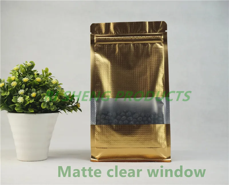 10 шт матовые золотые восьмисторонние герметичные алюминиевые фольги стоячие