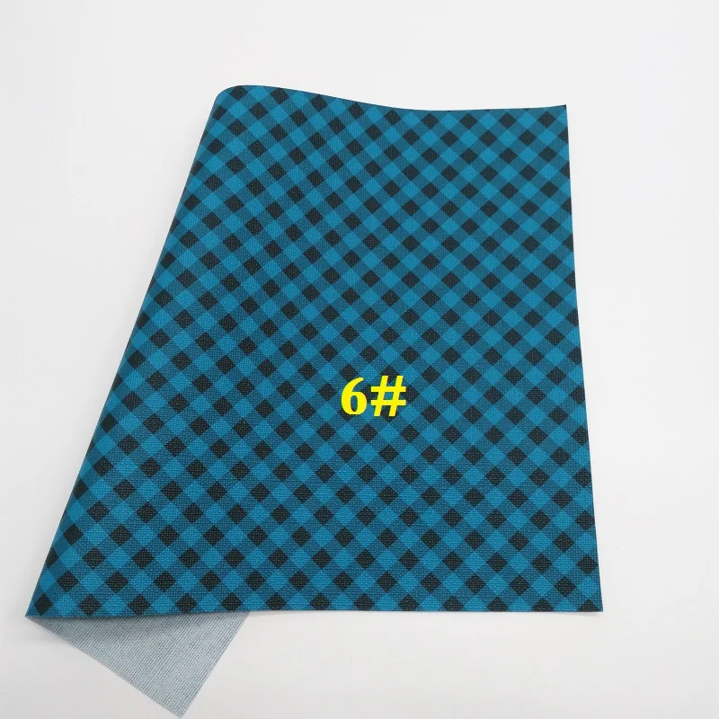 6 Glitterwishcome 21X29 см A4 размер винил для бантов печатные пледы тартан кожа Fabirc искусственная кожа листы для бантов, GM323A - Цвет: 6