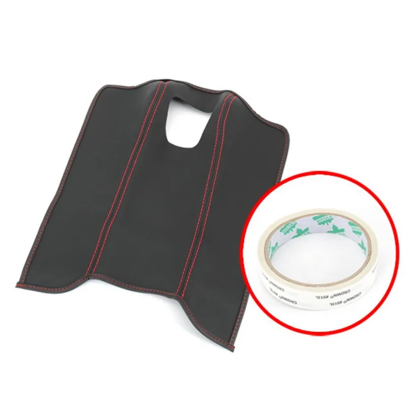 

Tonlinker Cover Case Stickers for Ford Ecosport 2018 Car Styling 1 PCS PU Leather The Rear armrest Anti-dirty Pad cover stickers