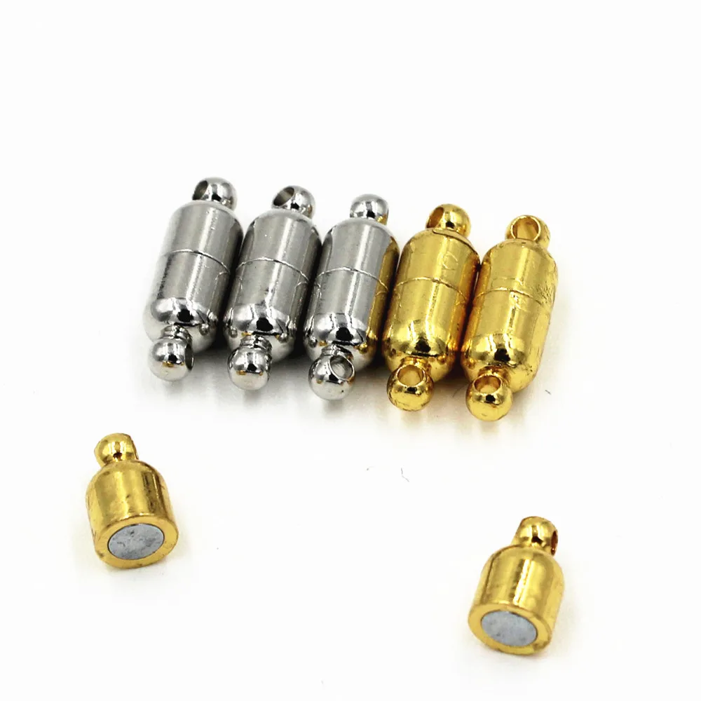 Золото/Никель покрытием магнитные застежки кожаные cord Jewelry Findings 5 шт.|jewelry