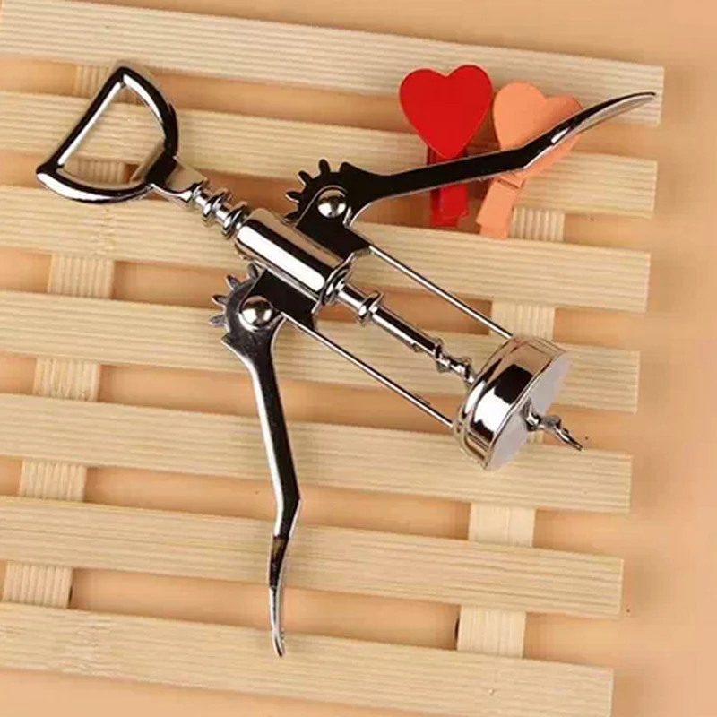 

Открывалка для красного вина, из нержавеющей стали, металлический штопор для вина, открывалка, штопоры * 55*30 мм, 1 шт.