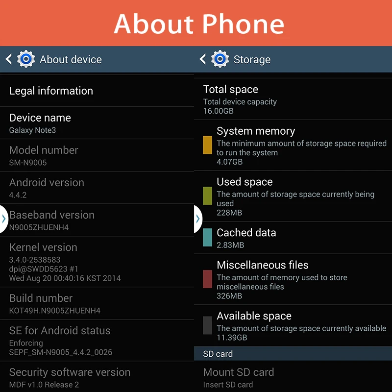 Открыл samsung Galaxy Note 3 4G LTE Смартфон Android 5 7 дюймовый N900 1920x1080 13MP 16 Гб NFC Передняя и
