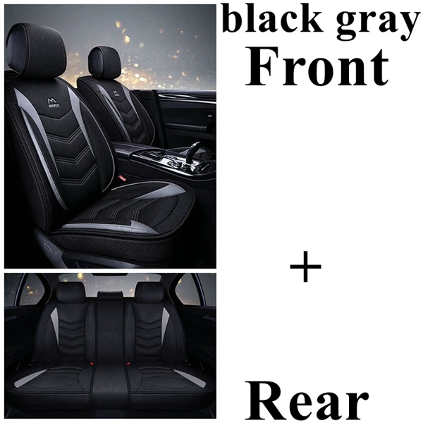 Black grey standard Чехол автокресла для Kia Rio Sorento Magentis Opirus Carens Ceed Rio 3 VQ KCV4 Stinger K900 железным Форте Cadenza K9 Ниро Borreg - Название цвета: Black grey standard