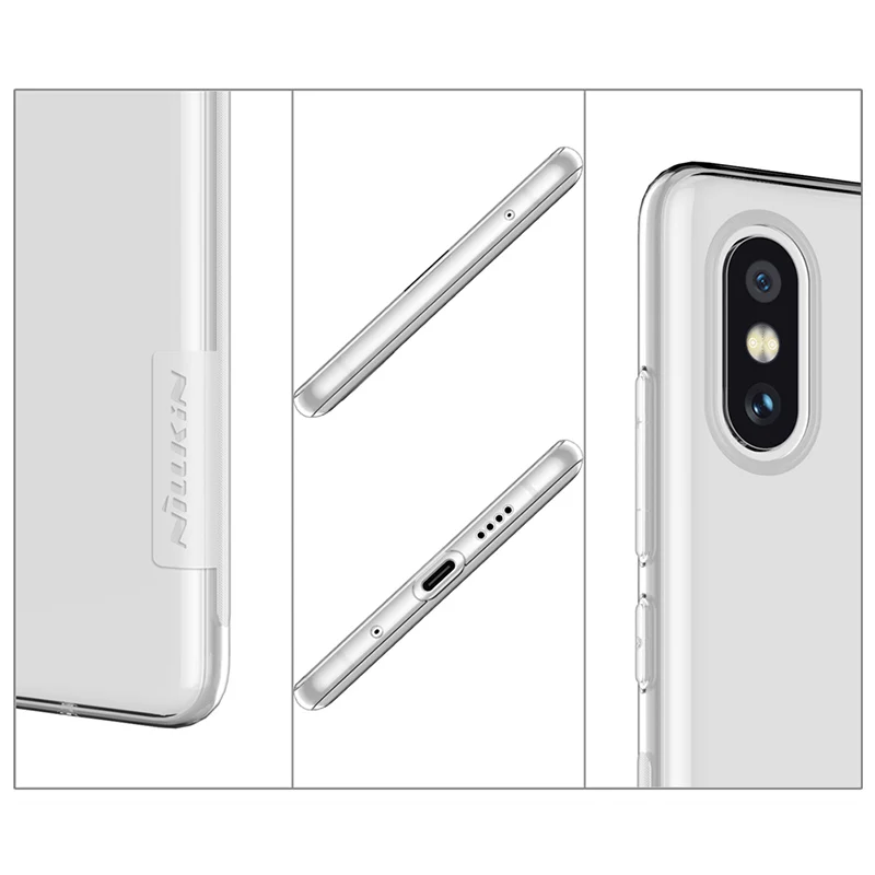 Nillkin Original Phone Case For Xiaomi Mi Mix 2s Nature Soft Transparent TPU Cover Ultra Slim Protection Caso |