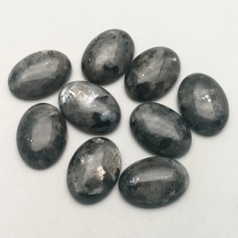 

Wholese fashion 13x18mm Nature ShimmerStone beads charms oval CAB CABOCHON stone Beads no hole for jewelry making 50pcs/Lot