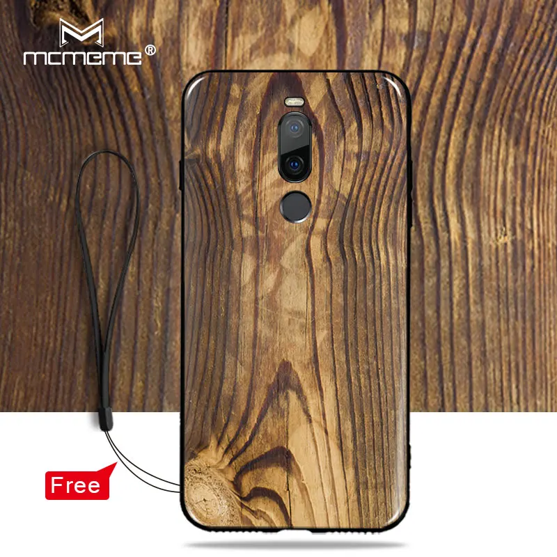 For meizu X8 Case Silicon Gossip fish Wood grain painting Soft TPU Back Cover x8 X 8 Phone bag shell |