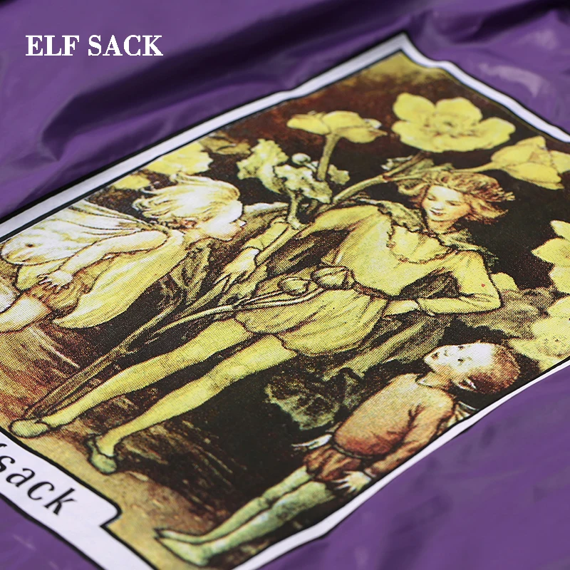 ELFSACK зимние новые толстые женские куртки повседневные хлопковые пальто с
