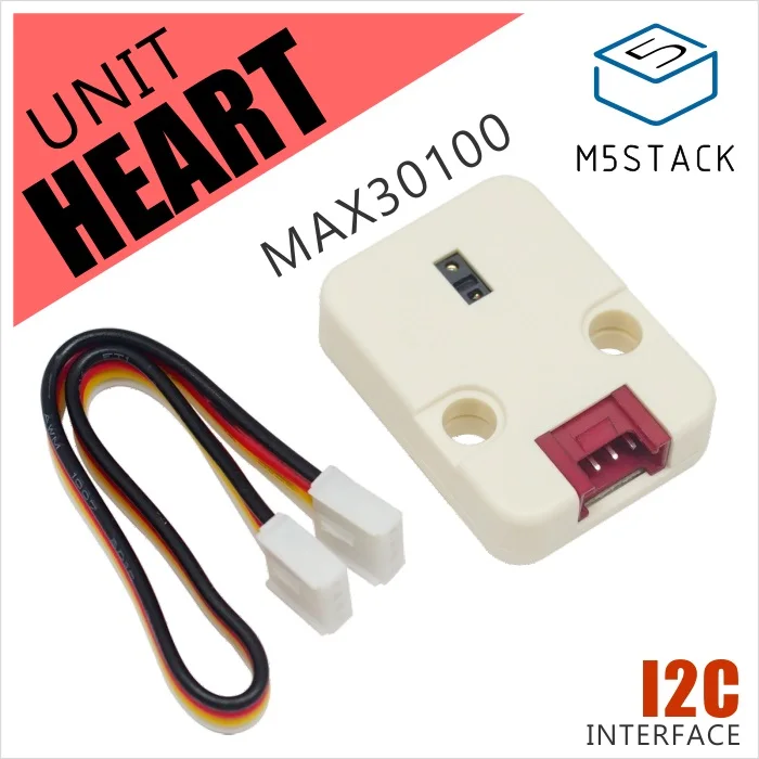M5Stack новейший мини-блок сердечного ритма MAX30100 модуль датчика для Arduino/низкая мощность сердечный ритм кислородный импульсный секционный интерфейс IEC