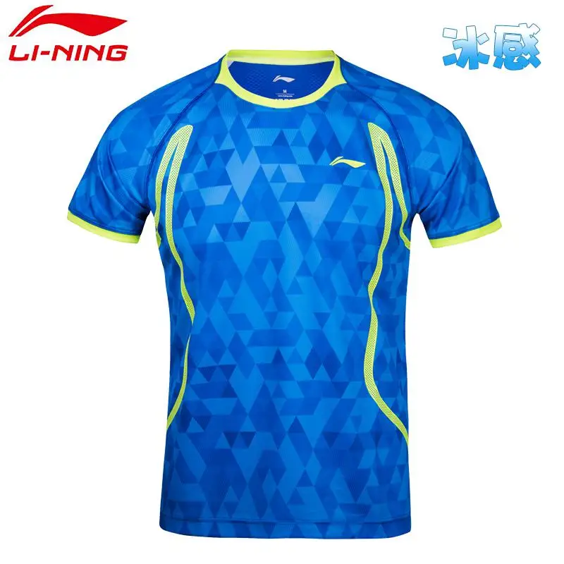 AAYM001 2H Li-Ning, новинка, Мужская командная футболка для бадминтона, крутая Спортивная одежда для улицы, дышащие мужские рубашки для бадминтона, Aaym001 CONF17 - Цвет: AAYM001 2H