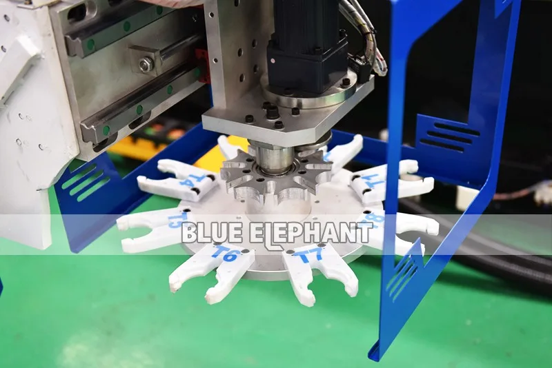 4 осевой фрезерный станок с ЧПУ вращающимся шпинделем Blue Elephant карусель ATC1530|Фрезы