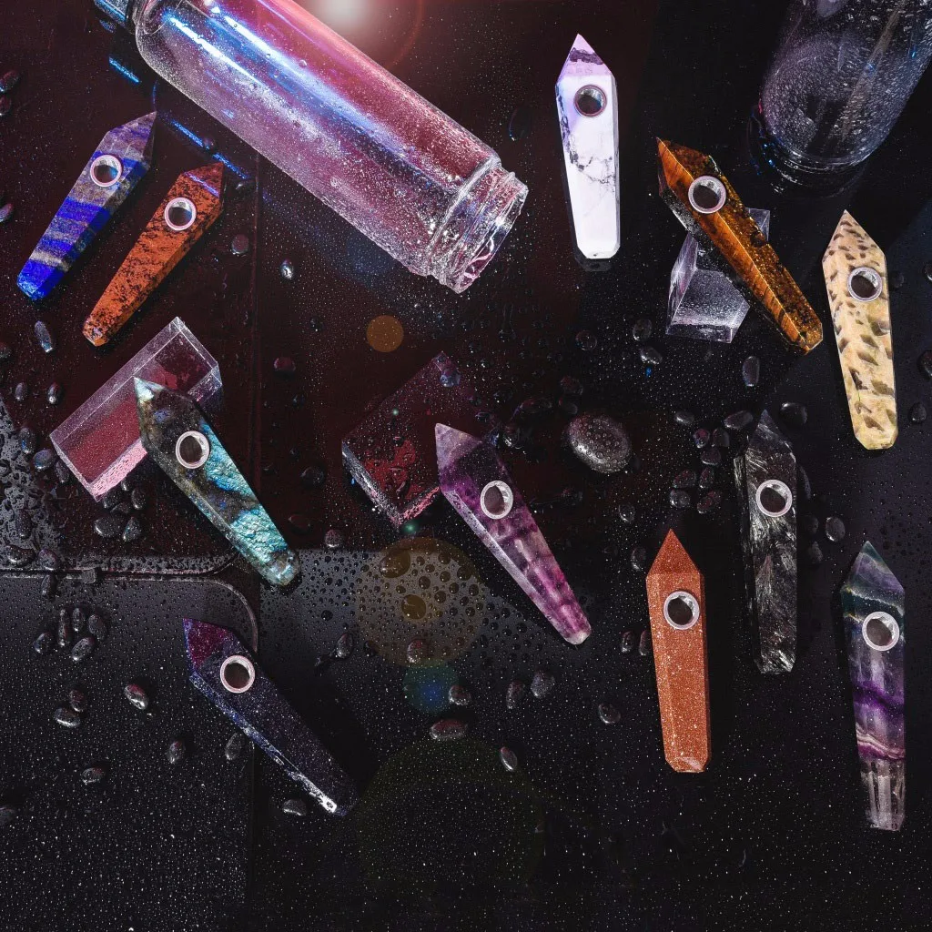 2019 натуральный кварц КРИСТАЛЛ ТОЧКА курительная трубка исцеляющая табачная