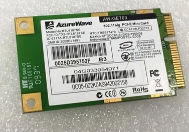 AzureWave AW GE703 RTL8187SE 150Mbps Мини PCIe PCI Express Wlan Беспроводной Wi Fi кард|wireless wifi card|wifi cardwireless |
