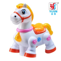 cartoon horse electric toy interactive electric pet swith music light learning toys for children xmas gifts