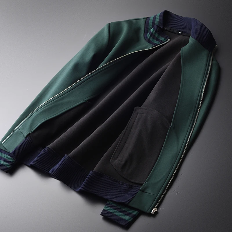 Толстовка Minglu мужская с добавлением бархата толстый свитшот на молнии и штаны