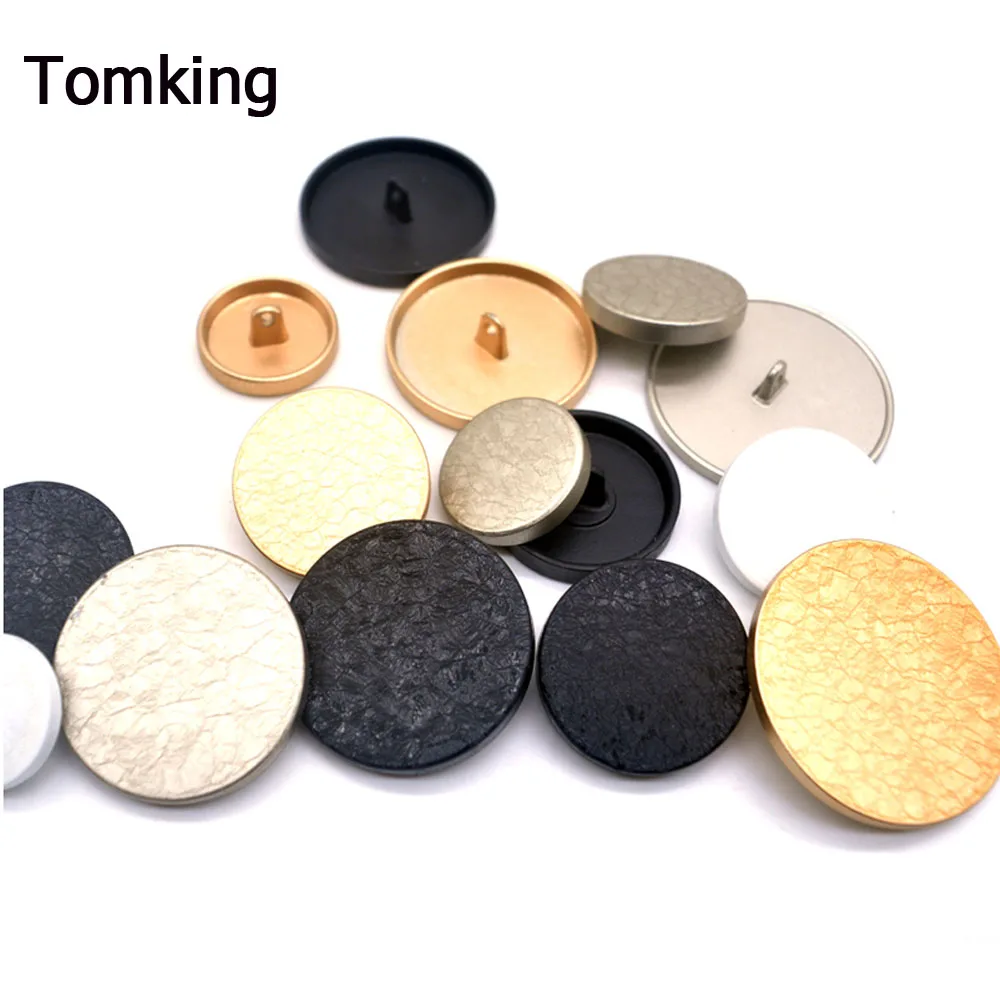 Новые модные золотые черные пуговицы классические большие швейные декоративные