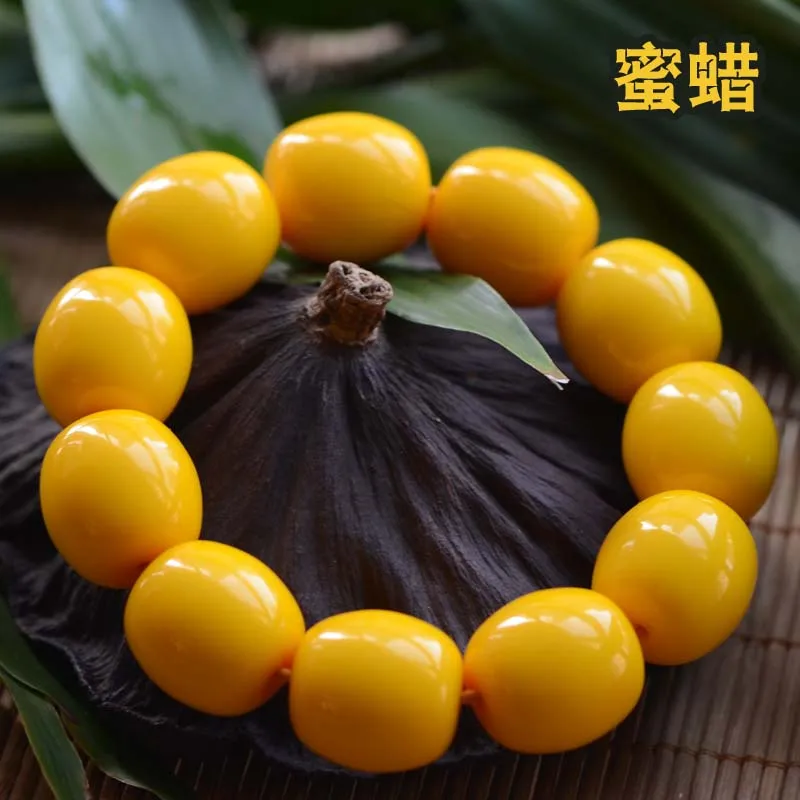 Браслет beeswax из куриного масла желтая леска воска для ручной работы браслет бусин