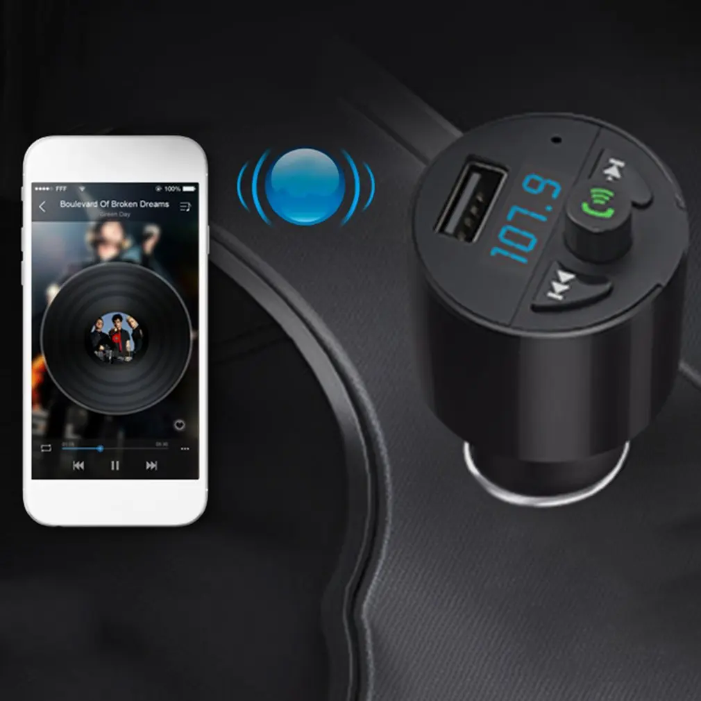 Автомобильный Bluetooth MP3 разъем прикуривателя Питание USB зарядное устройство