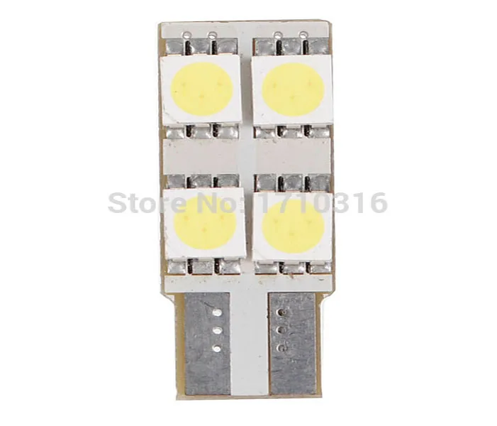 4 шт./лот 12В T10 W5W 4SMD 5050 Светодиодные Автомобильные Лампы шириной алюминиевые