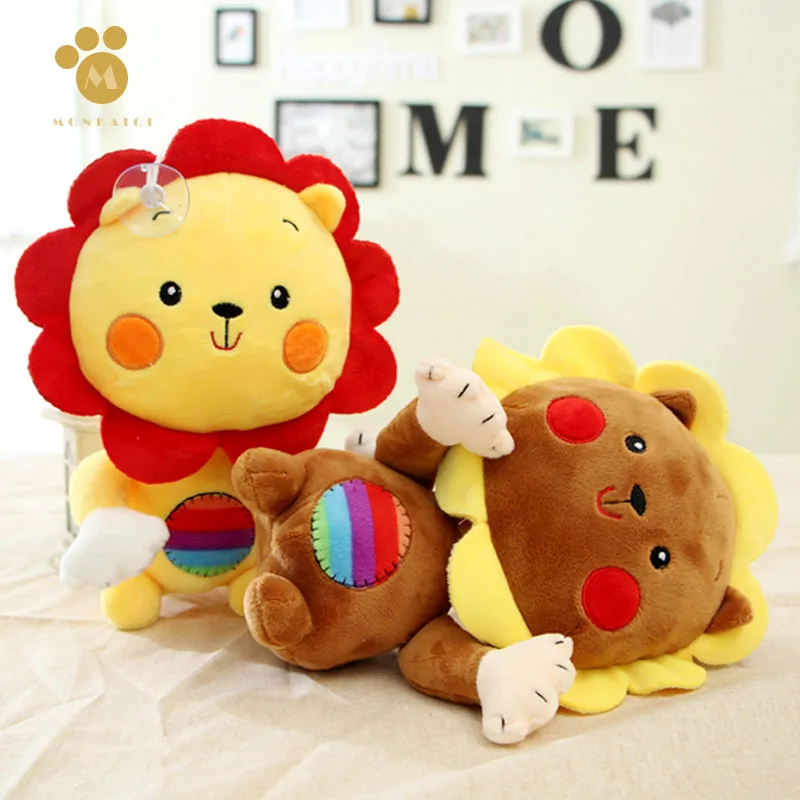 25 см мини милый мультфильм лев разноцветные плюшевые игрушки животные мягкие