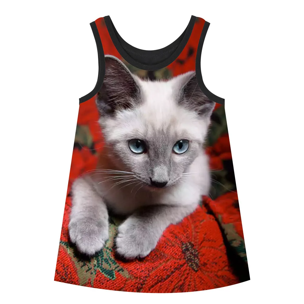 Детское летнее платье с принтом большие брендовые дизайнерские платья для