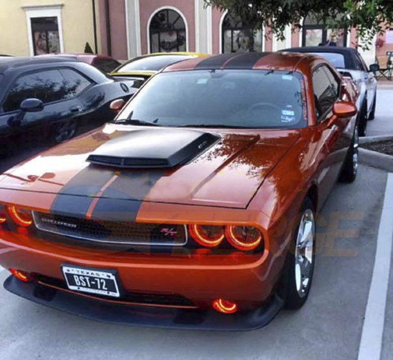 Для Dodge Challenger 2008- Отличный РЧ Bluetooth контроллер многоцветной ультра яркий RGB светодиодный ангельские глазки Halo Кольцо Комплект