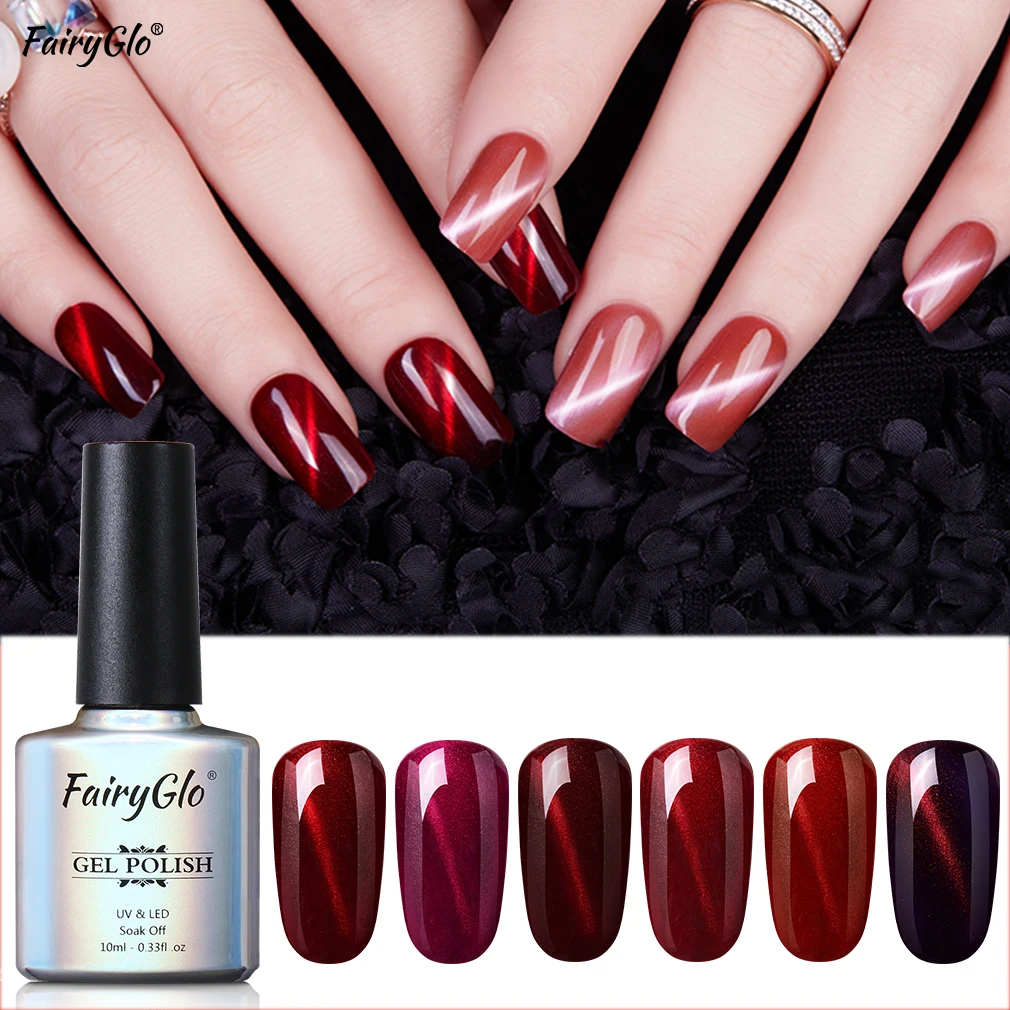 Лак для ногтей фэйргло 10 мл УФ-лак кошачий глаз Nagellak лак стемпинга магнитный Vernis a
