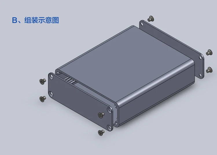 

2018 aluminum shell box Pcb shell custom processing all-aluminum amplifier chassis amplifier case amplifier box