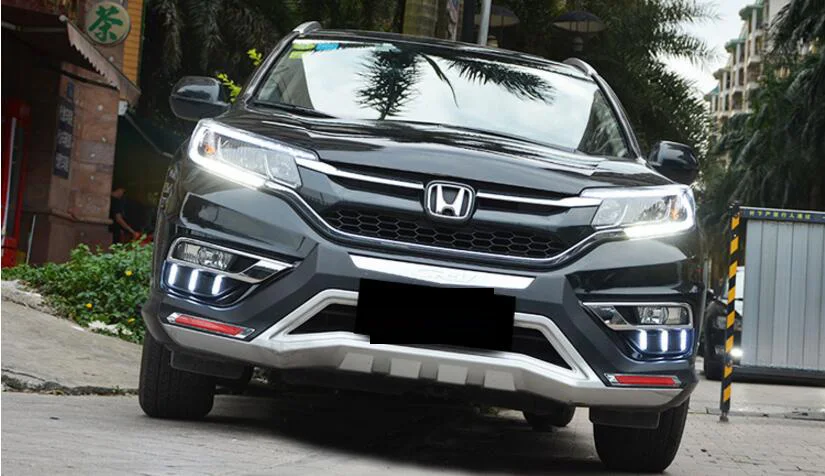 Один комплект автомобильных аксессуаров для Honda CR-V CR V CRV дневного света светодиодный DRL фара для CRV противотуманных фар