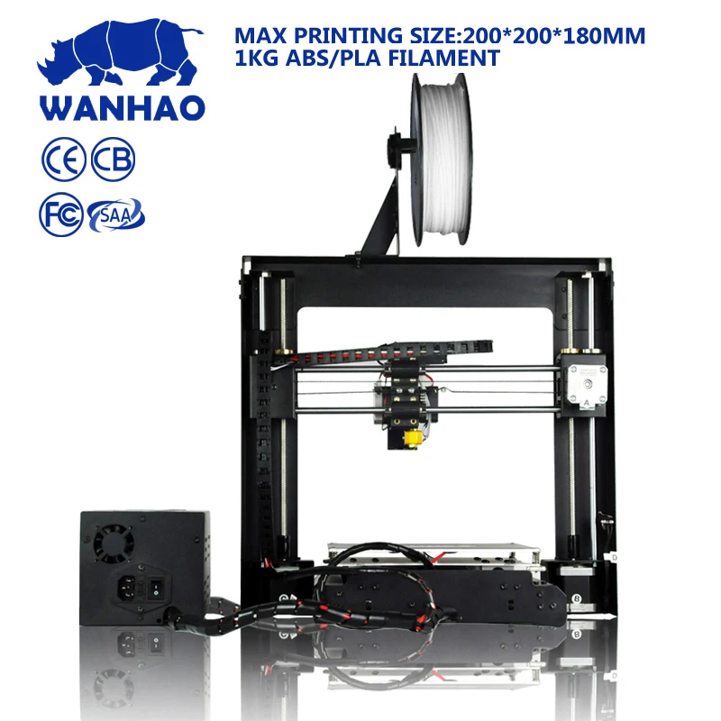 Дешевый высококачественный Дубликатор Wanhao I3 V2.1 (Prusa i3) комплект 3D принтера с