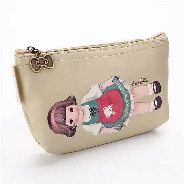 Bestman Cartoon Girl Wallet Cards Coins Bag|bag wristlet|bag embroiderybag belt |