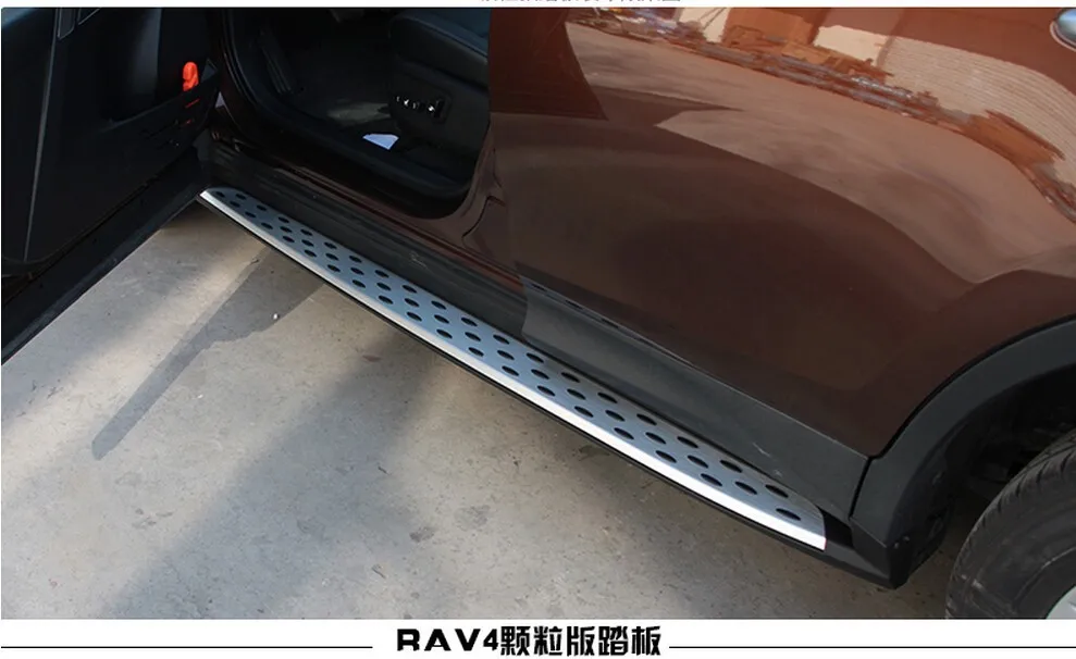 Для Toyota RAV4 2016 2017 подножки боковые ступенчатые педали высококачественные