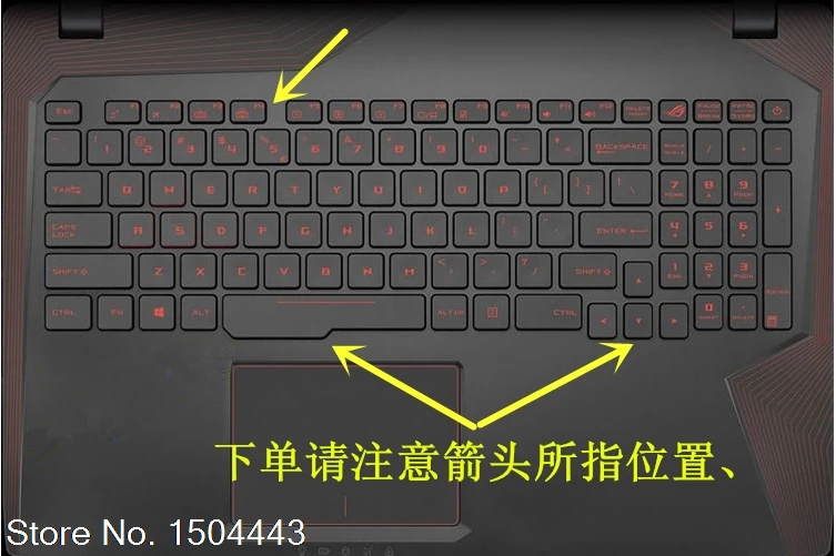 Защитная крышка для клавиатуры ноутбука Asus ROG Strix GL753 GL753VD GL753VE ZX553 ZX553VD GL553VD GL753VM 15 6