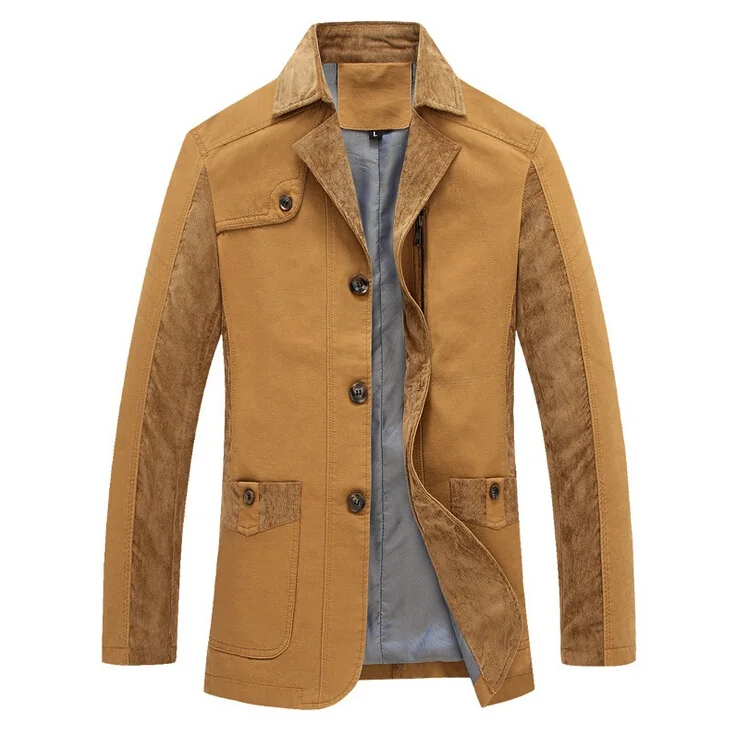 2015 New Autumn Men's Suit Jacket Men Blazer Cultivating Cotton Leisure Causal Suits Tide Big Size M-3XL | Мужская одежда