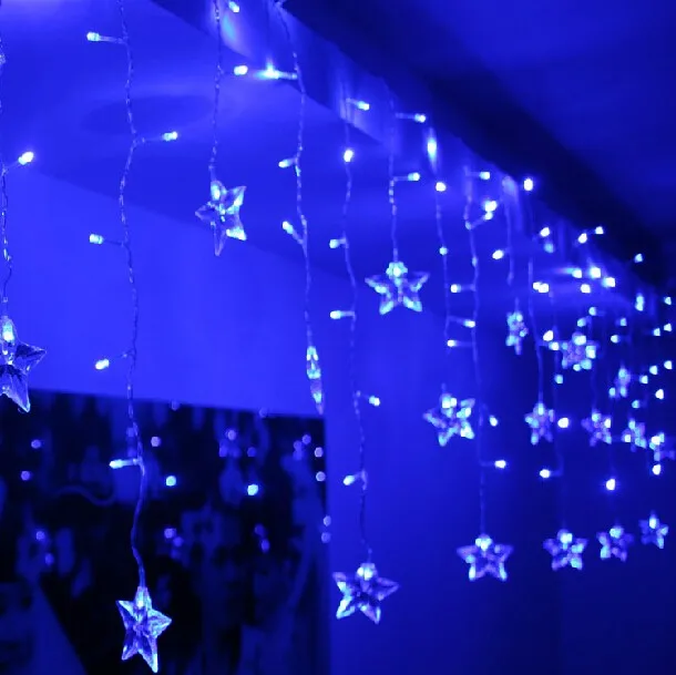 Luminarias 4 м 100 светодиодный 18P светильник-гирлянда со звездами для рождественской свадебной вечеринки