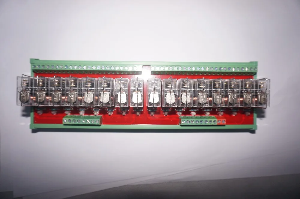 GINRI JR 16L1 16 каналов SPDT OMRON релейный модуль с PLC разъемом Выходная плата усилением