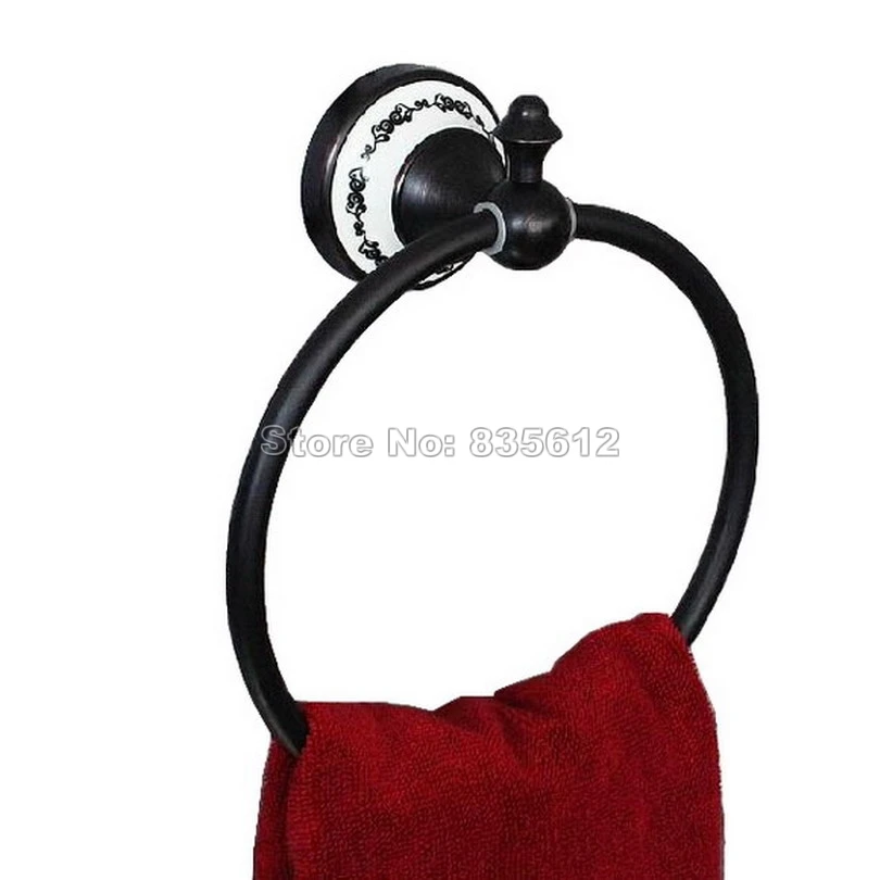 Аксессуар для ванной комнаты настенный Черный Масляный прорезиненный бронзовый