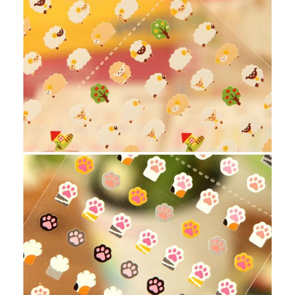 

1 Sheet Cartoon Shape Memo Stickers For Diy Albums Scrapbooking Diary Decoration random color